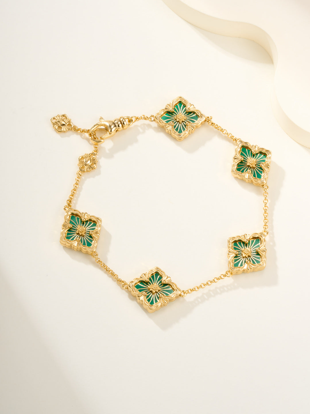 [LumiVibe]B.C.L ENAMELED Five-Flower Bracelet（Various Colors)