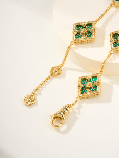 [LumiVibe]B.C.L ENAMELED Five-Flower Bracelet（Various Colors)