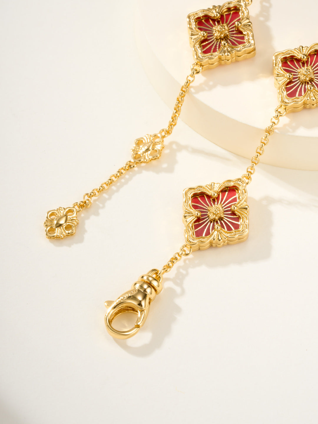 [LumiVibe]B.C.L ENAMELED Five-Flower Bracelet（Various Colors)