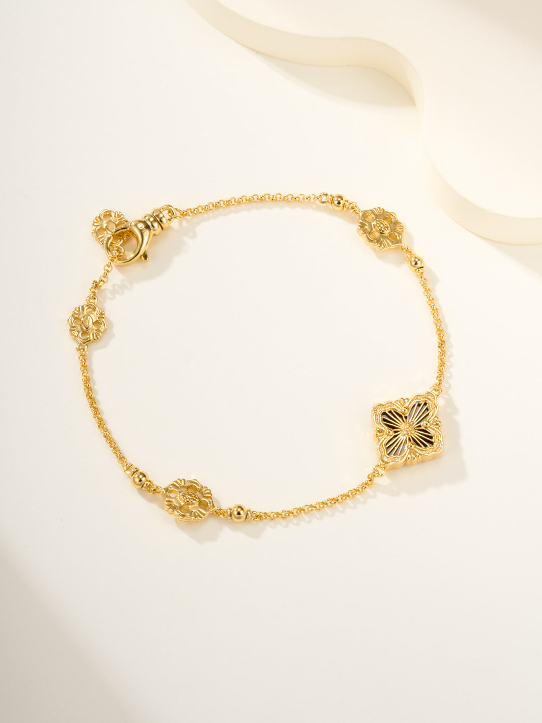 [LumiVibe]B.C.L ENAMELED One-Flower Bracelet（Various Colors)