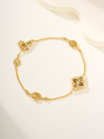 [LumiVibe]B.C.L ENAMELED One-Flower Bracelet（Various Colors)