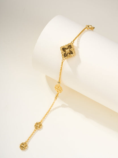 [LumiVibe]B.C.L ENAMELED One-Flower Bracelet（Various Colors)