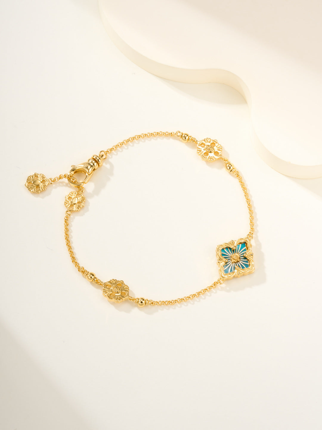 [LumiVibe]B.C.L ENAMELED One-Flower Bracelet（Various Colors)
