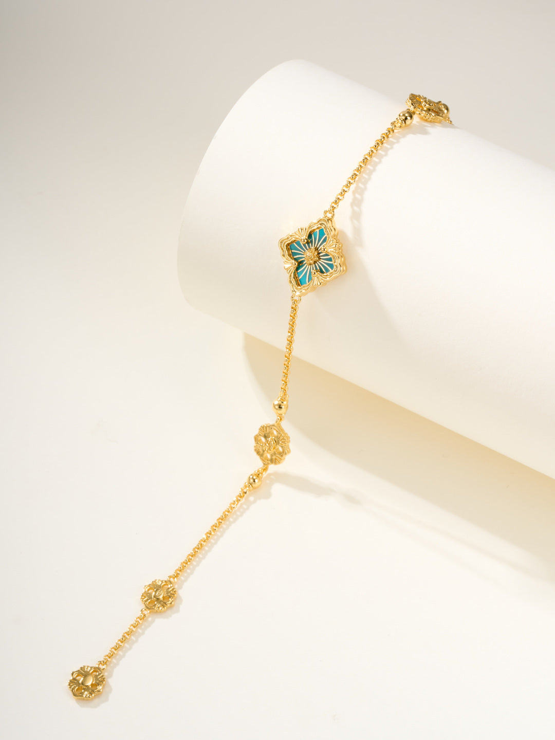 [LumiVibe]B.C.L ENAMELED One-Flower Bracelet（Various Colors)