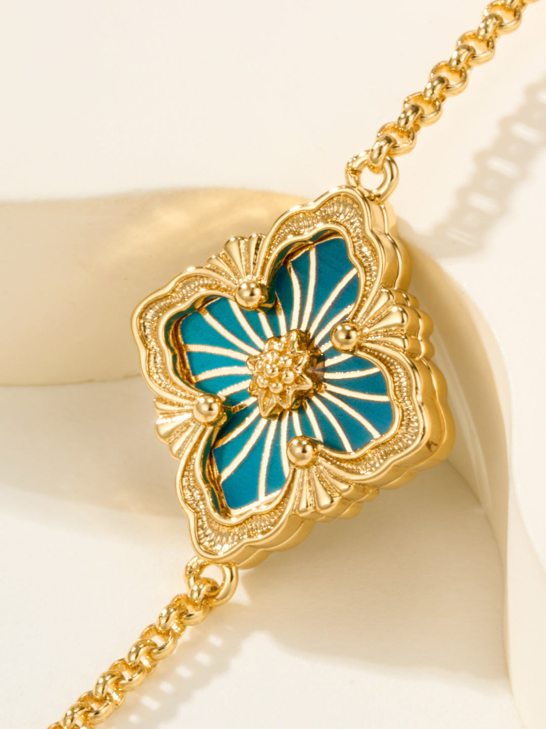 [LumiVibe]B.C.L ENAMELED One-Flower Bracelet（Various Colors)