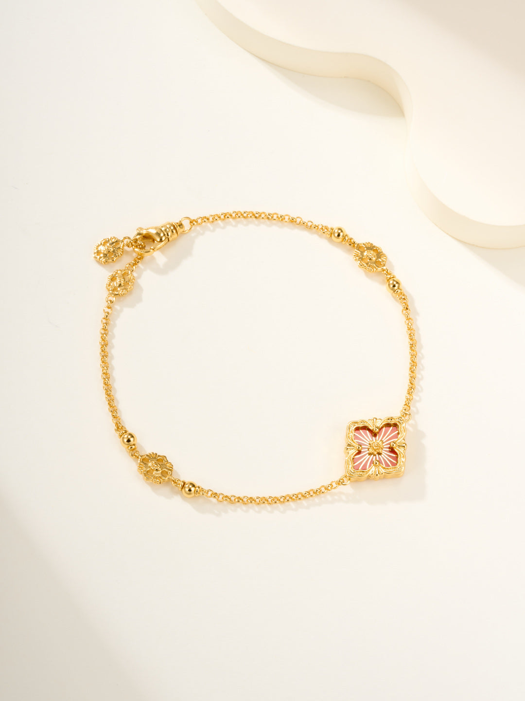 [LumiVibe]B.C.L ENAMELED One-Flower Bracelet（Various Colors)