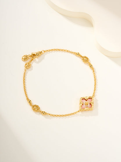 [LumiVibe]B.C.L ENAMELED One-Flower Bracelet（Various Colors)
