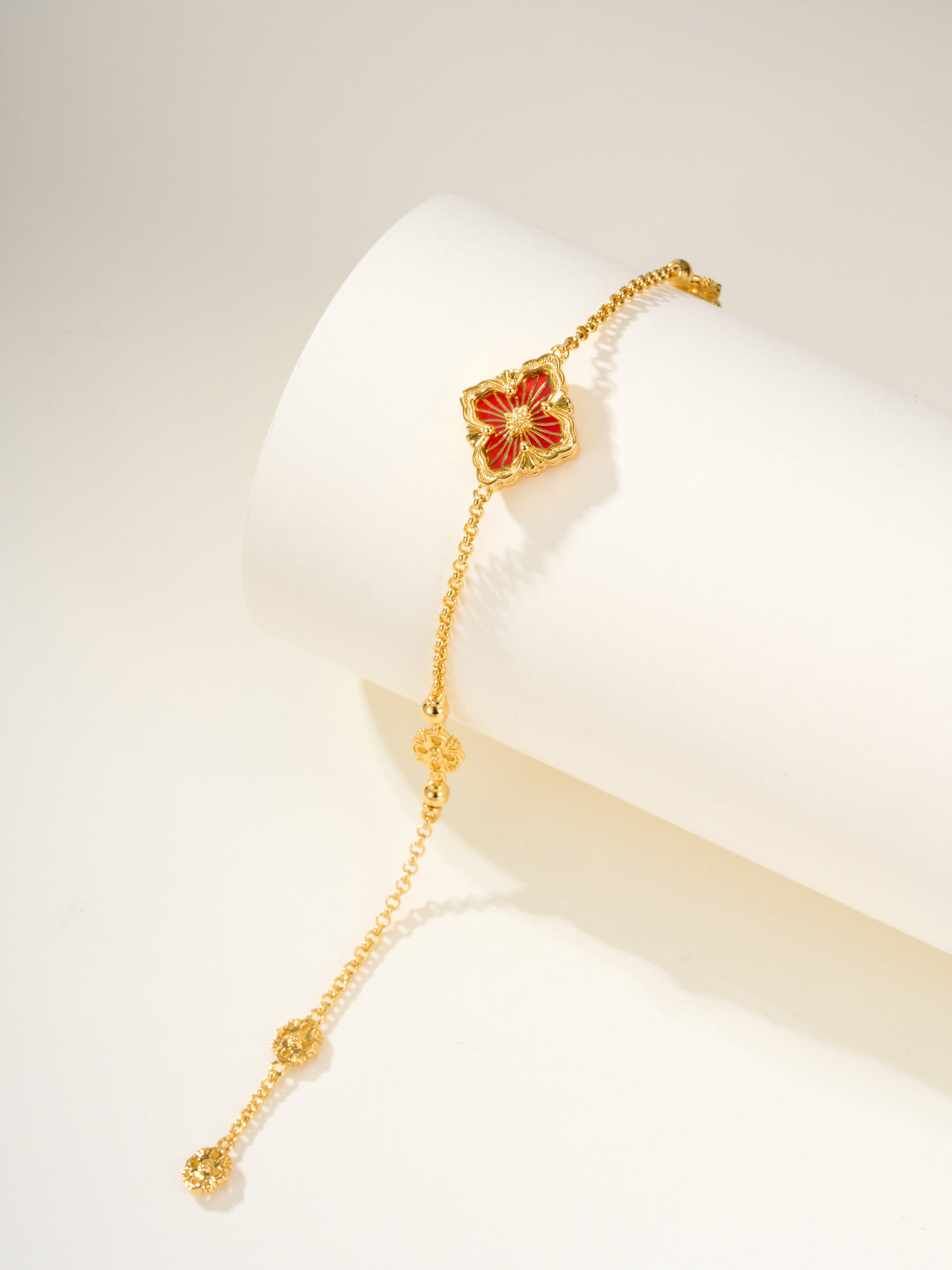 [LumiVibe]B.C.L ENAMELED One-Flower Bracelet（Various Colors)