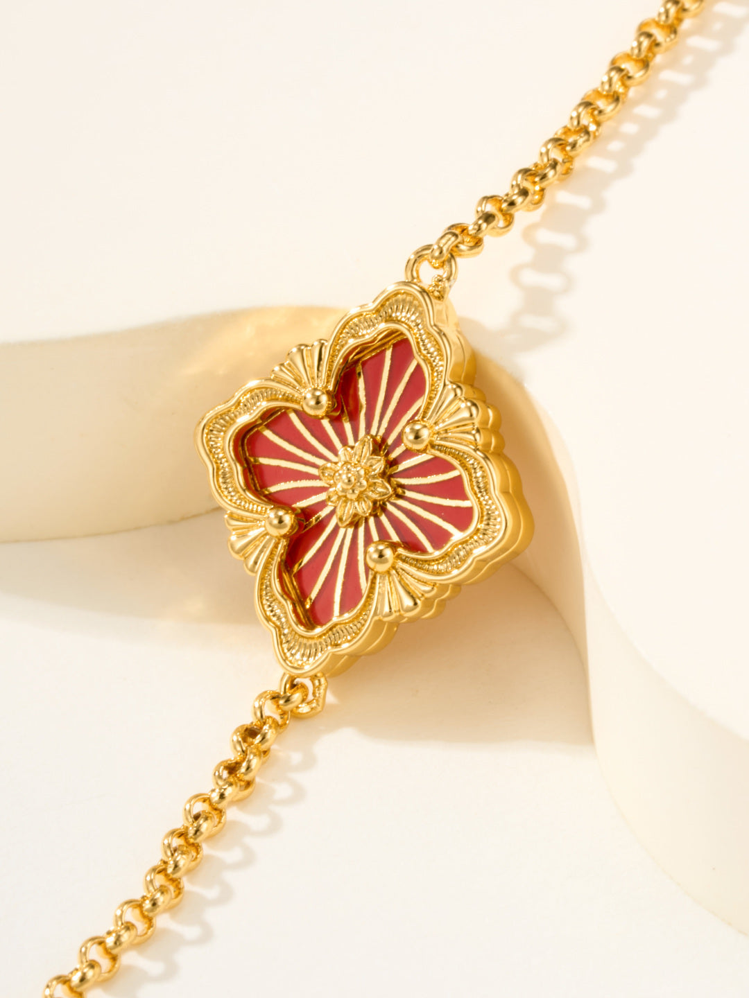 [LumiVibe]B.C.L ENAMELED One-Flower Bracelet（Various Colors)