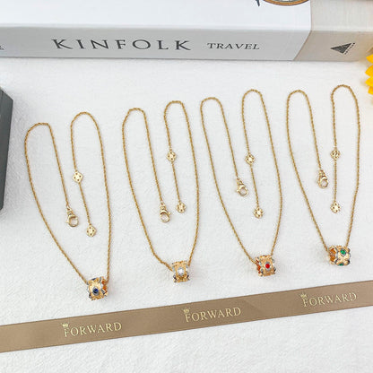 [LumiVibe] B.C.L “Little Waist” Enamel  NECKLACE（Various colors