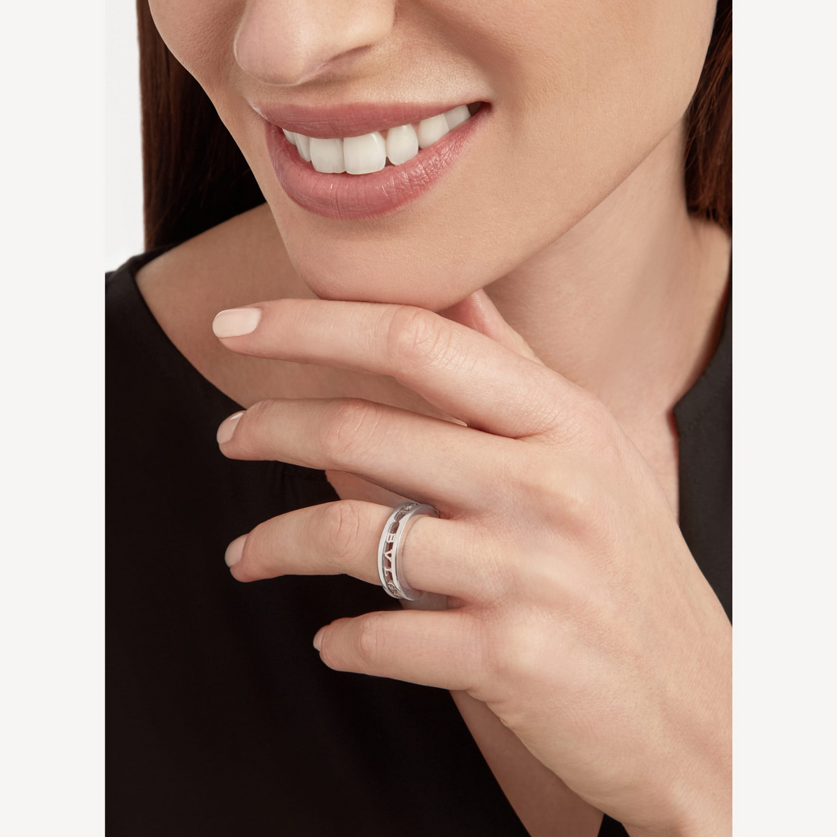 [LumiVibe]ZERO 1 ONE-BAND WITH OPENWORK LOGO SPIRAL RING