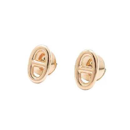 [LumiVibe]CHAINE SMALL EARRINGS GOLD AND SILVER