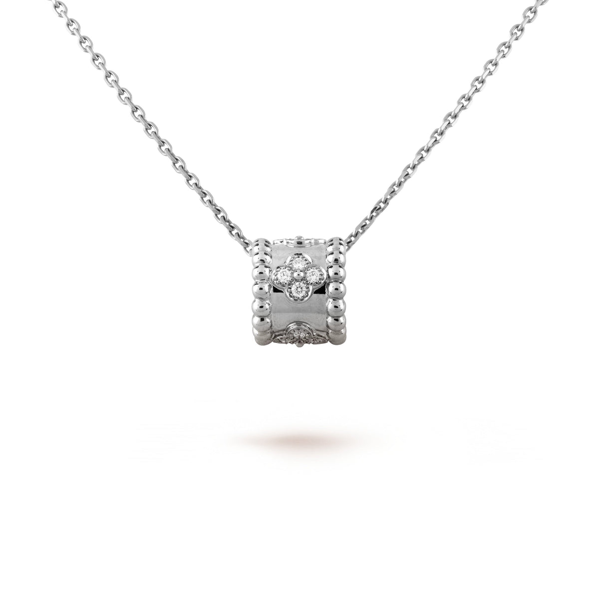 [LumiVibe]PERLEE PEDANT SIVLER DIAMOND NECKLACE