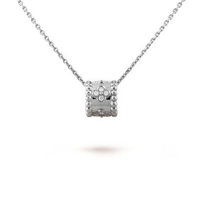 [LumiVibe]PERLEE PEDANT SIVLER DIAMOND NECKLACE
