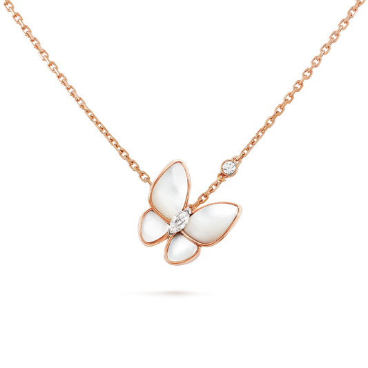 [LumiVibe]BUTTERFLY MOP DIAMOND NECKLACE