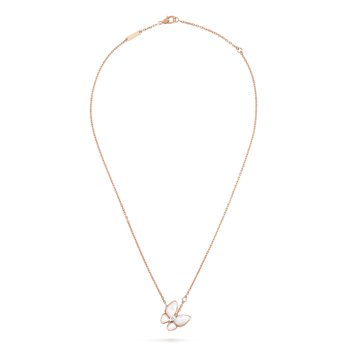 [LumiVibe]BUTTERFLY MOP DIAMOND NECKLACE