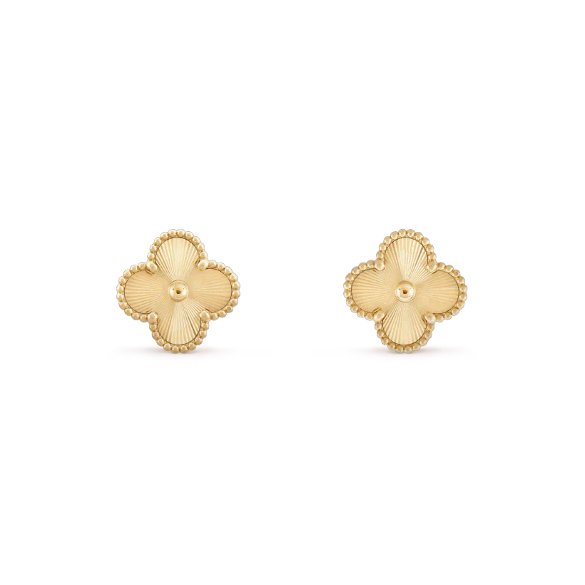 [LumiVibe]CLOVER MINI 9.5MM LASER EARRINGS