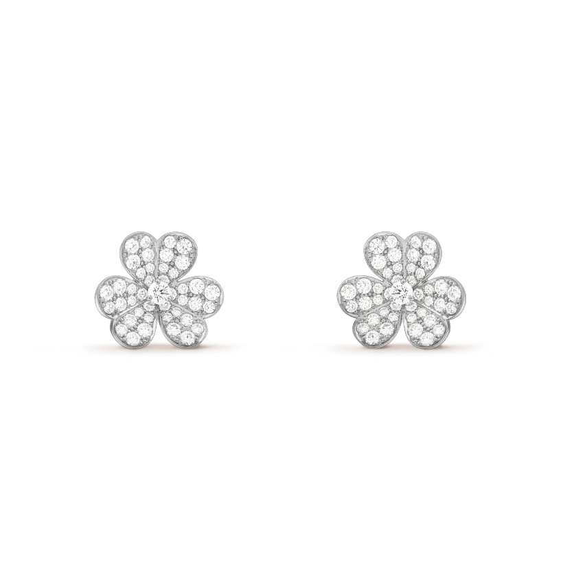 [LumiVibe]CLOVER COMOS DIAMOND EARRINGS SILVER