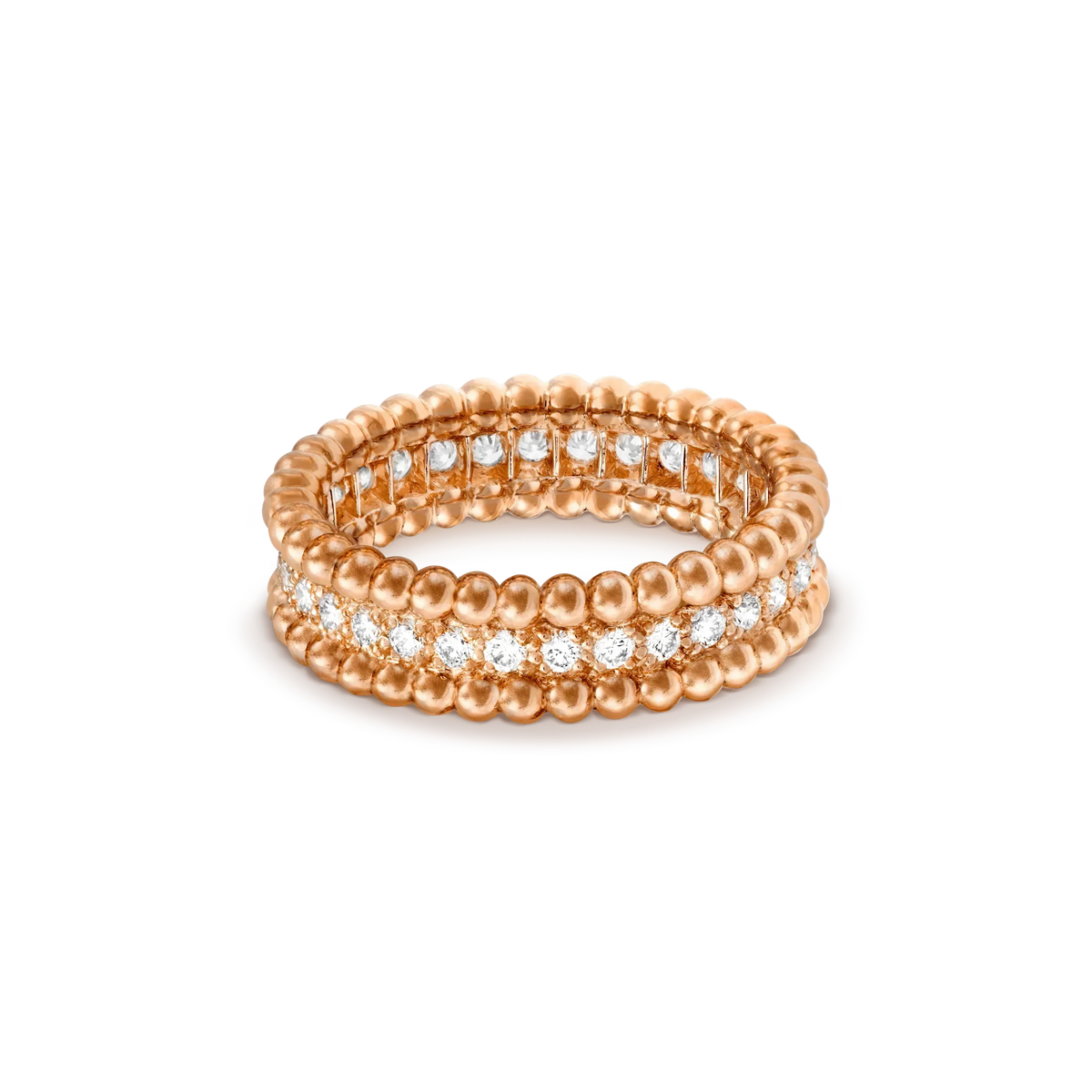 [LumiVibe]PERLEE DIAMOND ROSE GOLD RING
