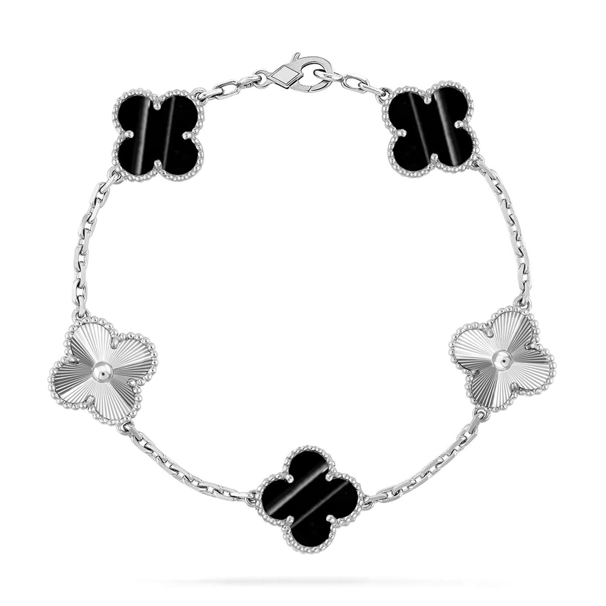 [LumiVibe] CLOVER 5 MOTIF PULSAR STONE BRACELET COLLECTION