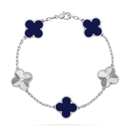 [LumiVibe]CLOVER 5 MOTIF LAPIS LAZULI BRACELET COLLECTION