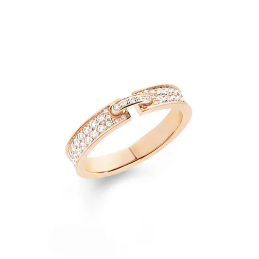 [LumiVibe]ALLIANCE LIENS VIDENCE PAVED DIAMOND 4MM RING