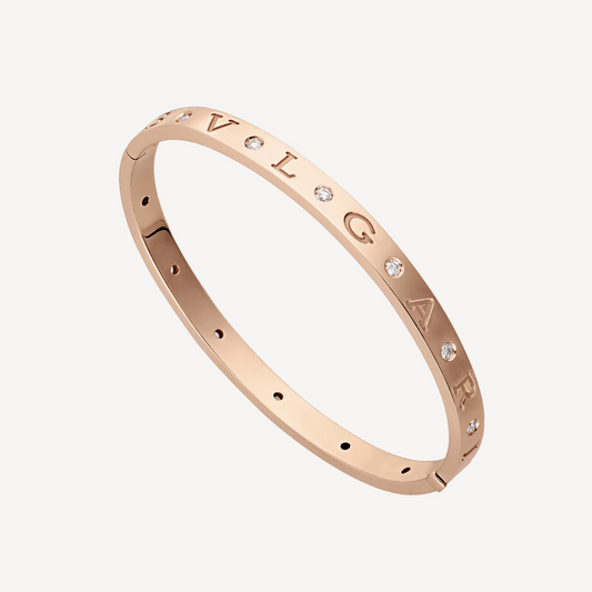 [LumiVibe]ZERO 1 PINK GOLD 12 DIAMONDS BRACELET