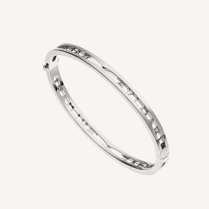 [LumiVibe]ZERO 1 SPIRAL LOGO SILVER BRACELET
