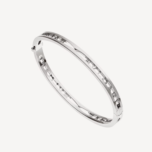 [LumiVibe]ZERO 1 SPIRAL LOGO SILVER BRACELET