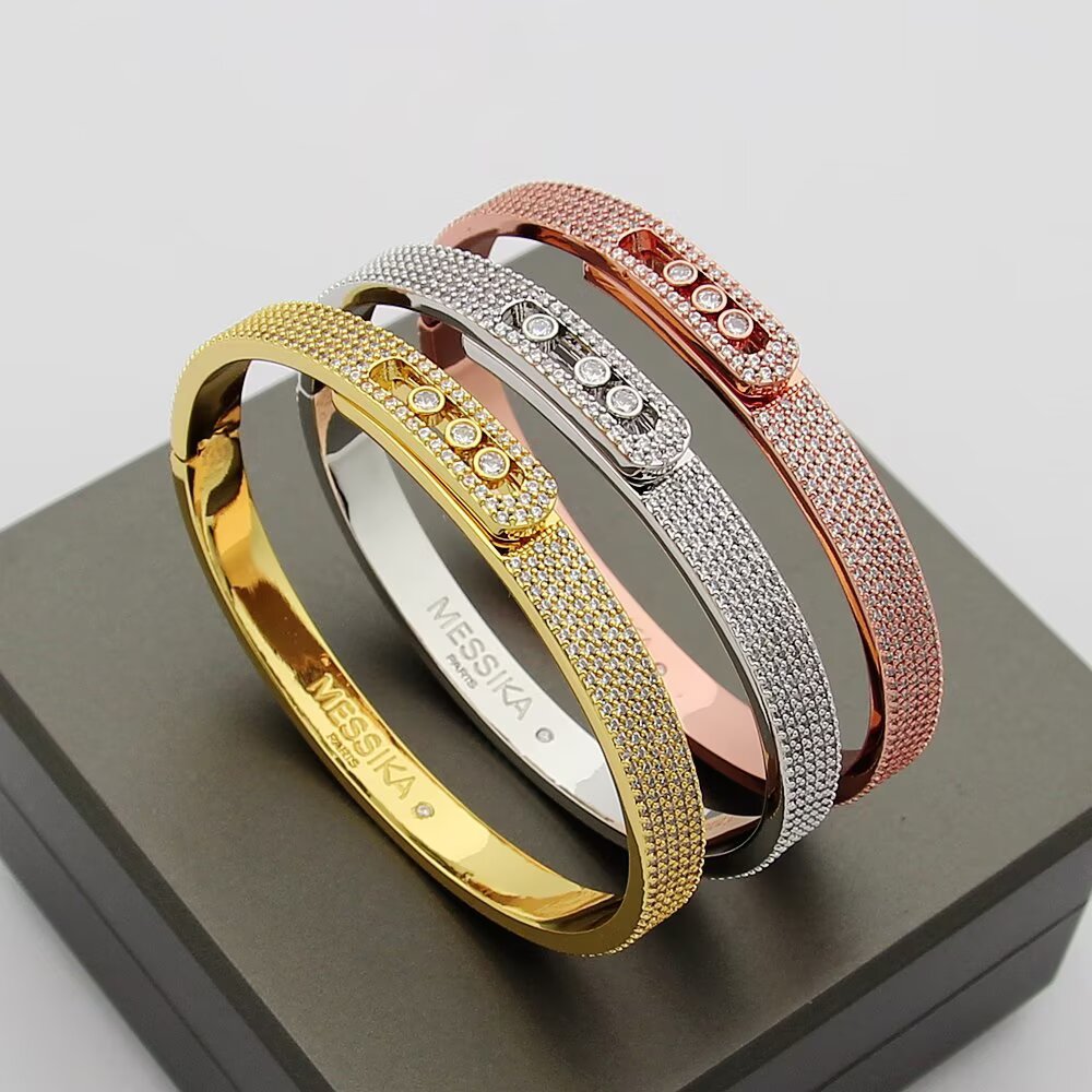 [LumiVibe]Move Noa Full Pavé Diamond Bangle Bracelet