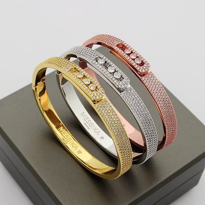 [LumiVibe]Move Noa Full Pavé Diamond Bangle Bracelet