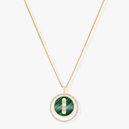[LumiVibe]Demo MOVE 3 DIAMOND MALACHITE GOLD DIAMOND NECKLACE