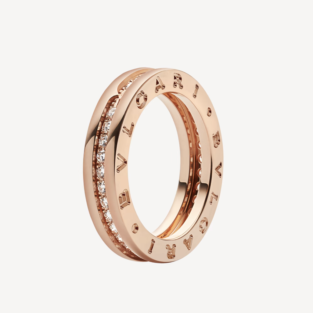 [LumiVibe]ZERO 1 ONE-BAND PAVED DIAMONDS ON THE SPIRAL RING