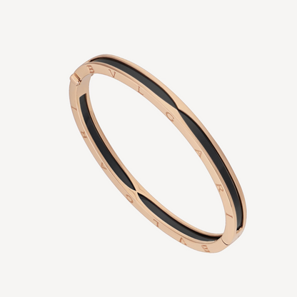 [LumiVibe]ZERO 1 PINK GOLD WITH BLACK CERAMIC BRACELET