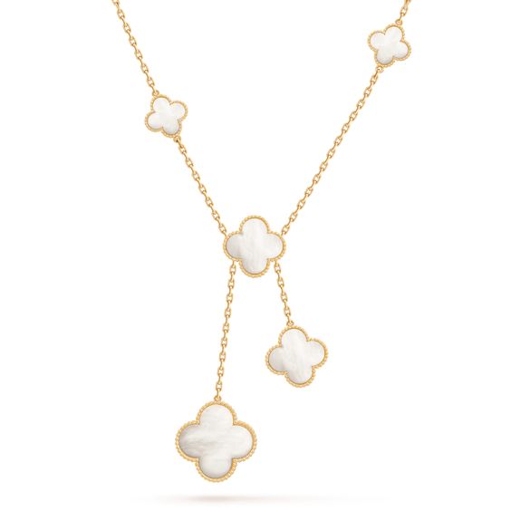[LumiVibe]CLOVER MOTHER OF PEARL NECKLACE 6 MOTIF