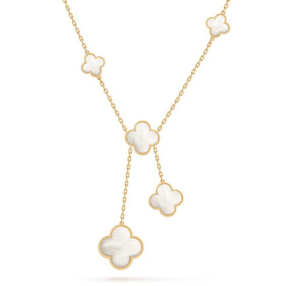 [LumiVibe]CLOVER MOTHER OF PEARL NECKLACE 6 MOTIF