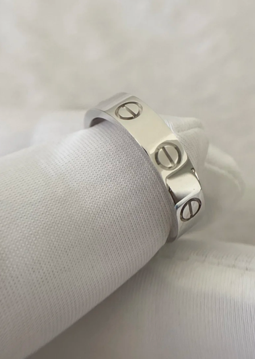 [LumiVibe]LOVE RING 4MM 1 DIAMOND SILVER