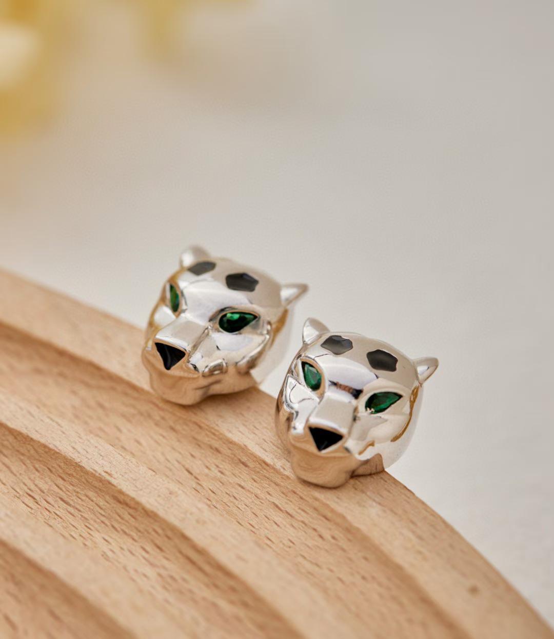 [LumiVibe]CHRRTAH-PRINT STUD EARRINGS, THREE COLORS