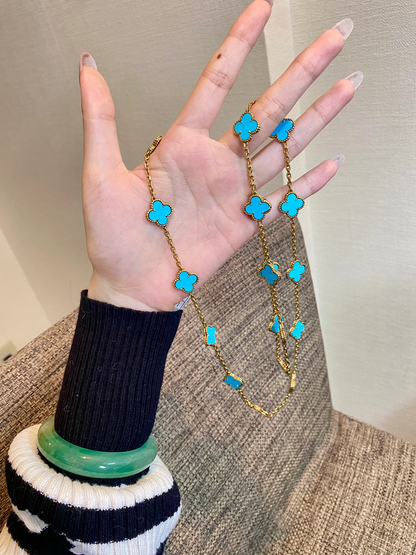 [LumiVibe]CLOVER 20 MOTIFS TURQUOISE GOLD