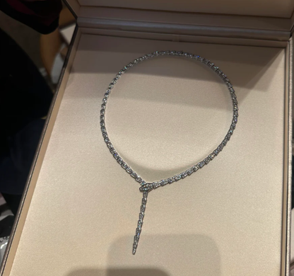 [LumiVibe]NEW！SERPENT DIAMOND NECKLACE