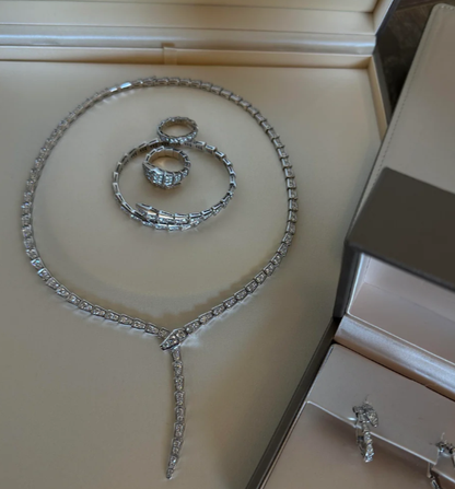 [LumiVibe]NEW！SERPENT DIAMOND NECKLACE