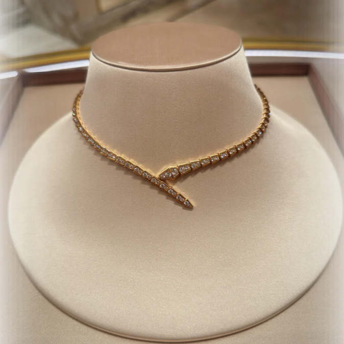 [LumiVibe]NEW！SERPENT DIAMOND NECKLACE