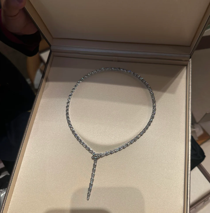 [LumiVibe]NEW！SERPENT DIAMOND NECKLACE