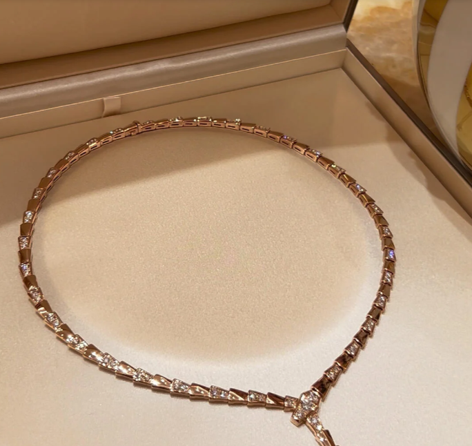 [LumiVibe]NEW！SERPENT DIAMOND NECKLACE
