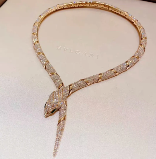 [LumiVibe]HAUTE COUTURE GOLD SERPENTI NECKLACE