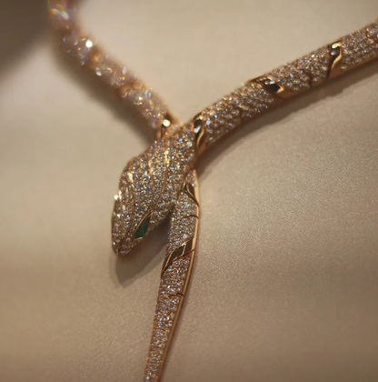 [LumiVibe]HAUTE COUTURE GOLD SERPENTI NECKLACE