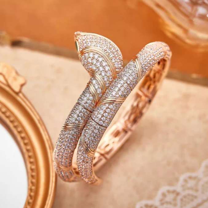 [LumiVibe]HAUTE COUTURE GOLD SERPENTI BRACELET