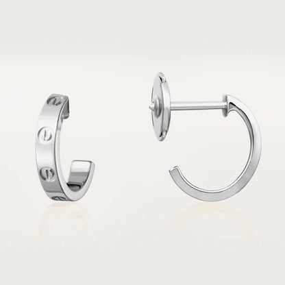 [LumiVibe]LOVE EARRINGS 2.65MM SILVER