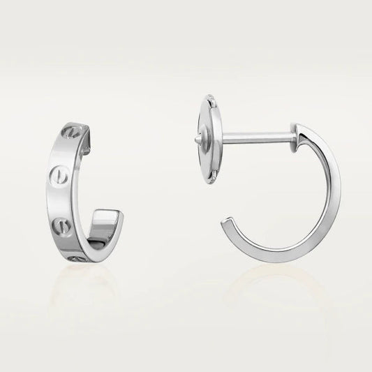 [LumiVibe]LOVE EARRINGS 2.65MM SILVER