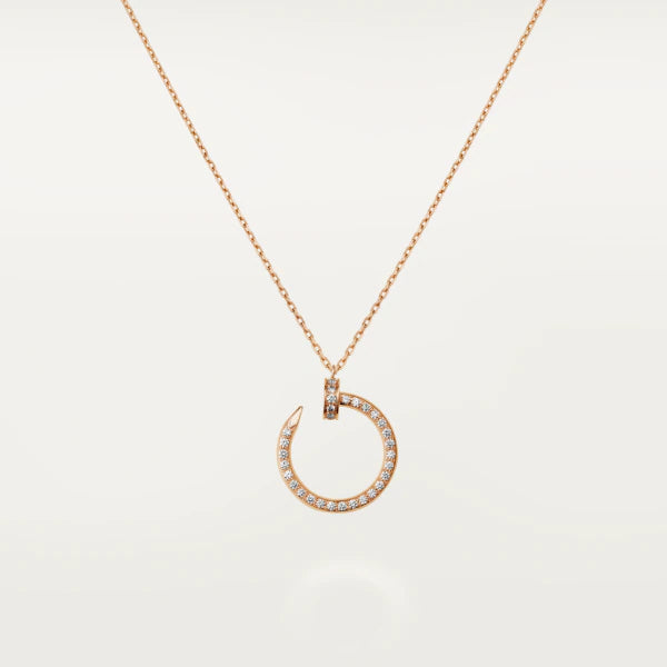 [LumiVibe]JUSTE NECKLACE PINK GOLD DIAMONDS